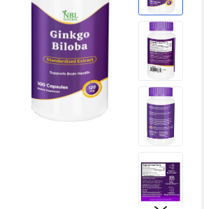 Ginkgo Biloba Capsules 120mg,